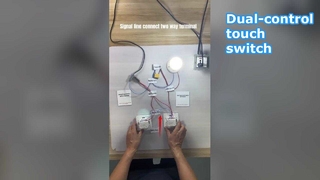 Dual-control touch switch that does not require WIFI and uses 433RF pairing