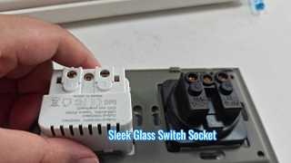 Tempered Glass Wall Switch Socket 16A EU Standard