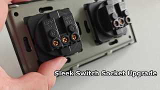 Modern Wall Switch Socket Upgrade