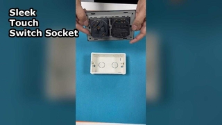 eu standard 146type touch switch and socket combination 