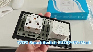 Commutateur intelligent WIFI EU-157-Noir